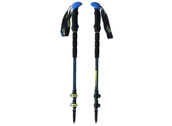 Viking Carbo lite Trekingové hole Black/Lime/Blue
