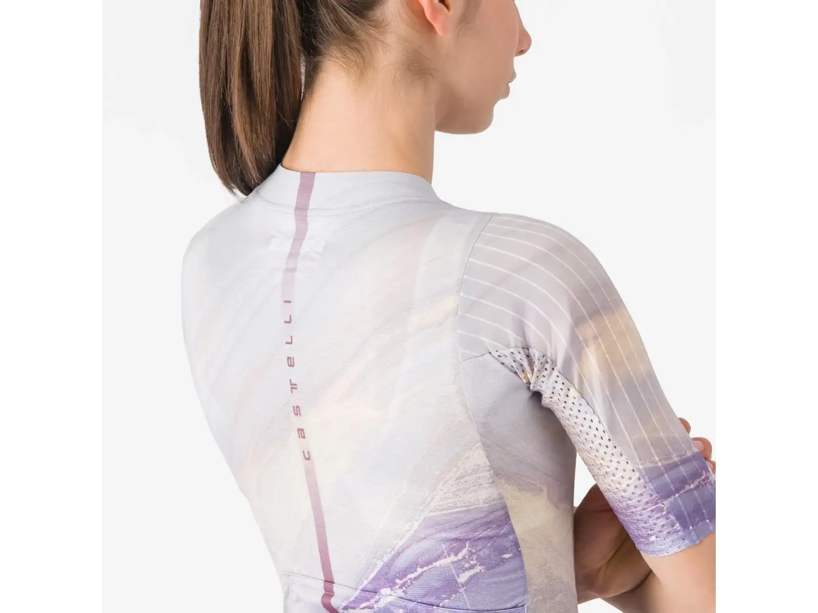 Castelli Aero Pro 8S dámský dres krátký rukáv Multicolor Purple
