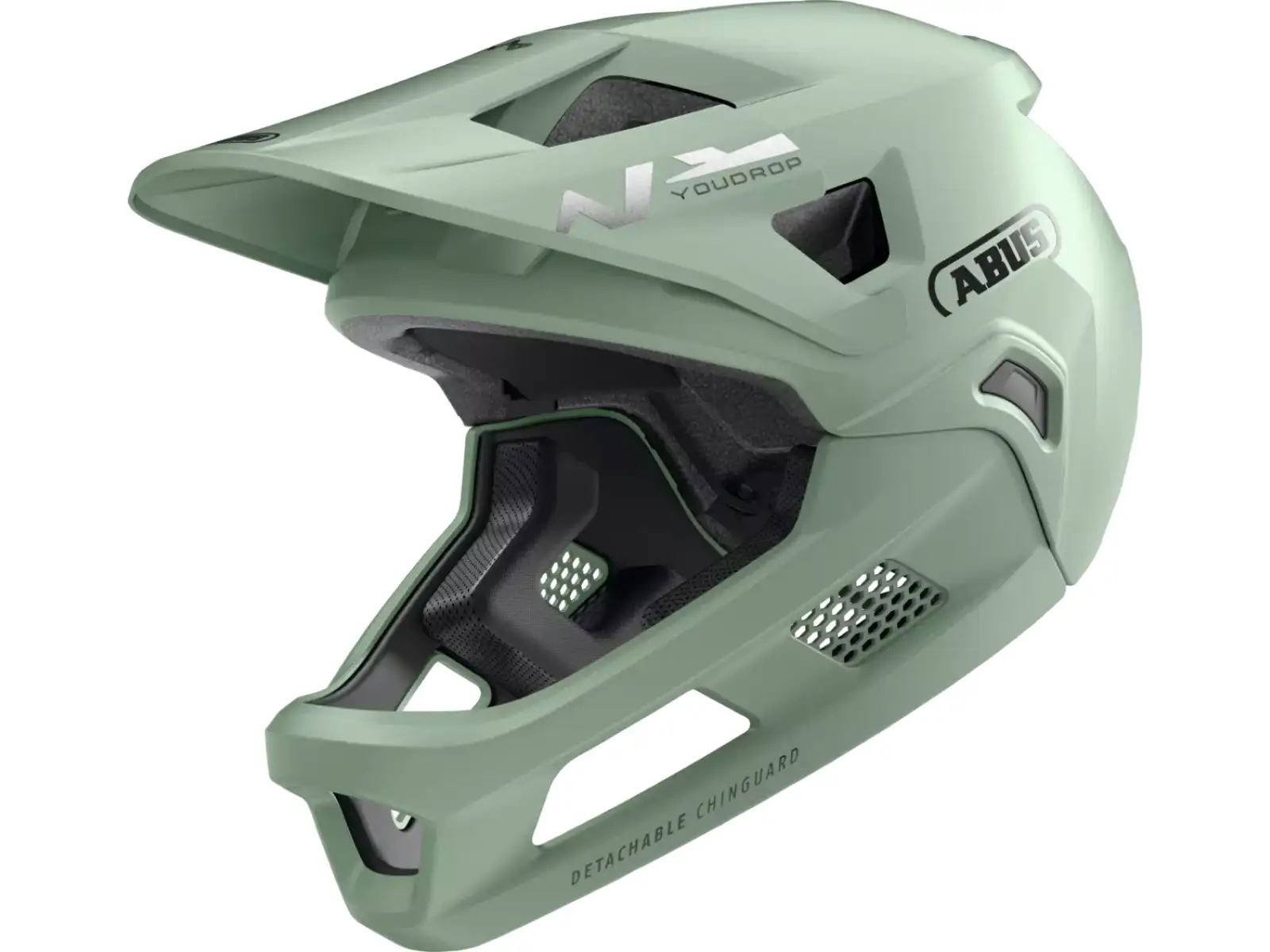 Abus YouDrop FF dětská přilba Mist Green