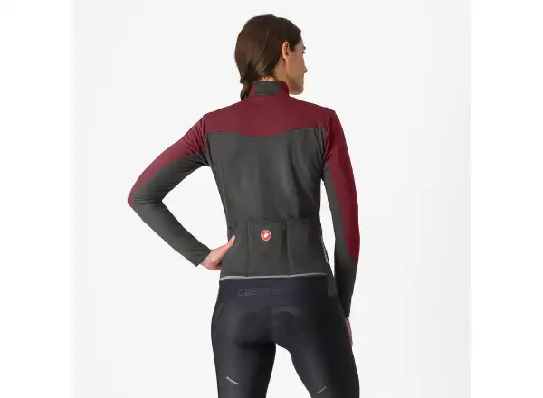 Castelli Perfetto Air dámská bunda Deep Bordeaux/Dark Gray