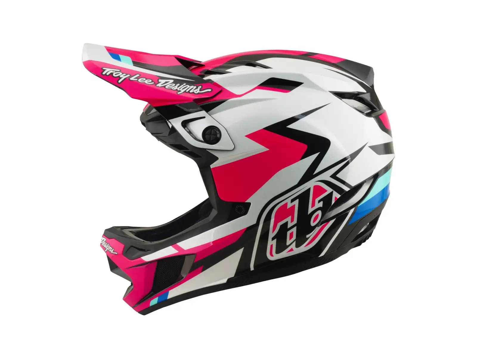 Troy Lee Designs D4 Polyacrylite MIPS přilba Roamer Magenta