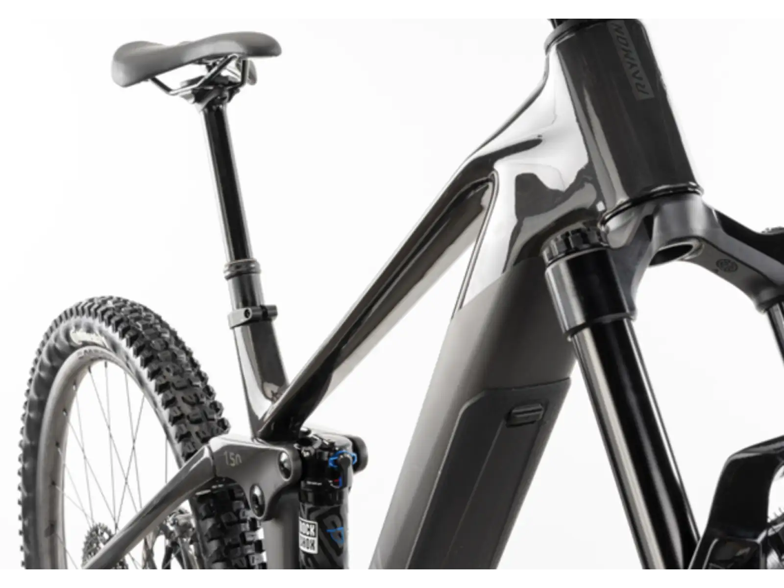 Raymon Airok Ultra celoodpružené elektrokolo Carbon Stealth/Iridescant