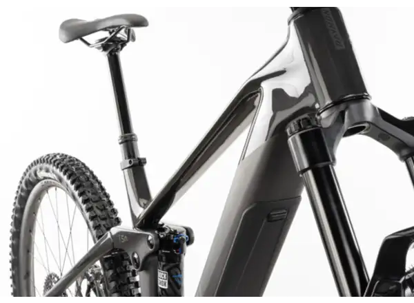 Raymon Airok Ultra celoodpružené elektrokolo Carbon Stealth/Iridescant