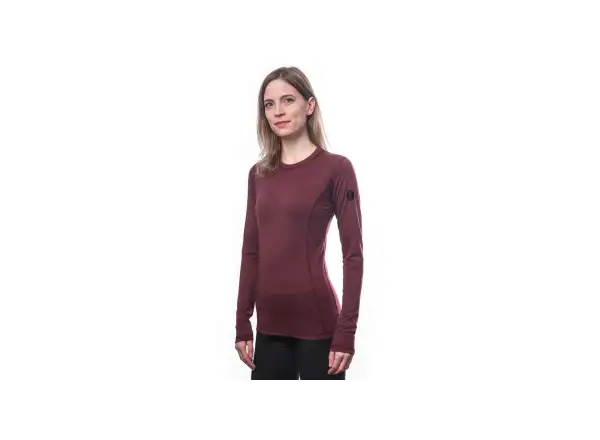 Sensor Merino Air dámské triko dlouhý rukáv Port Red