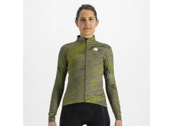 Sportful Cliff Supergiara Thermal dámský dres dlouhý rukáv beetle guacamole black