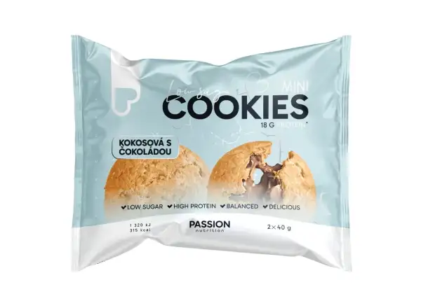 Passion Cookies Kokosová a čokoládou Mini 2x40 g