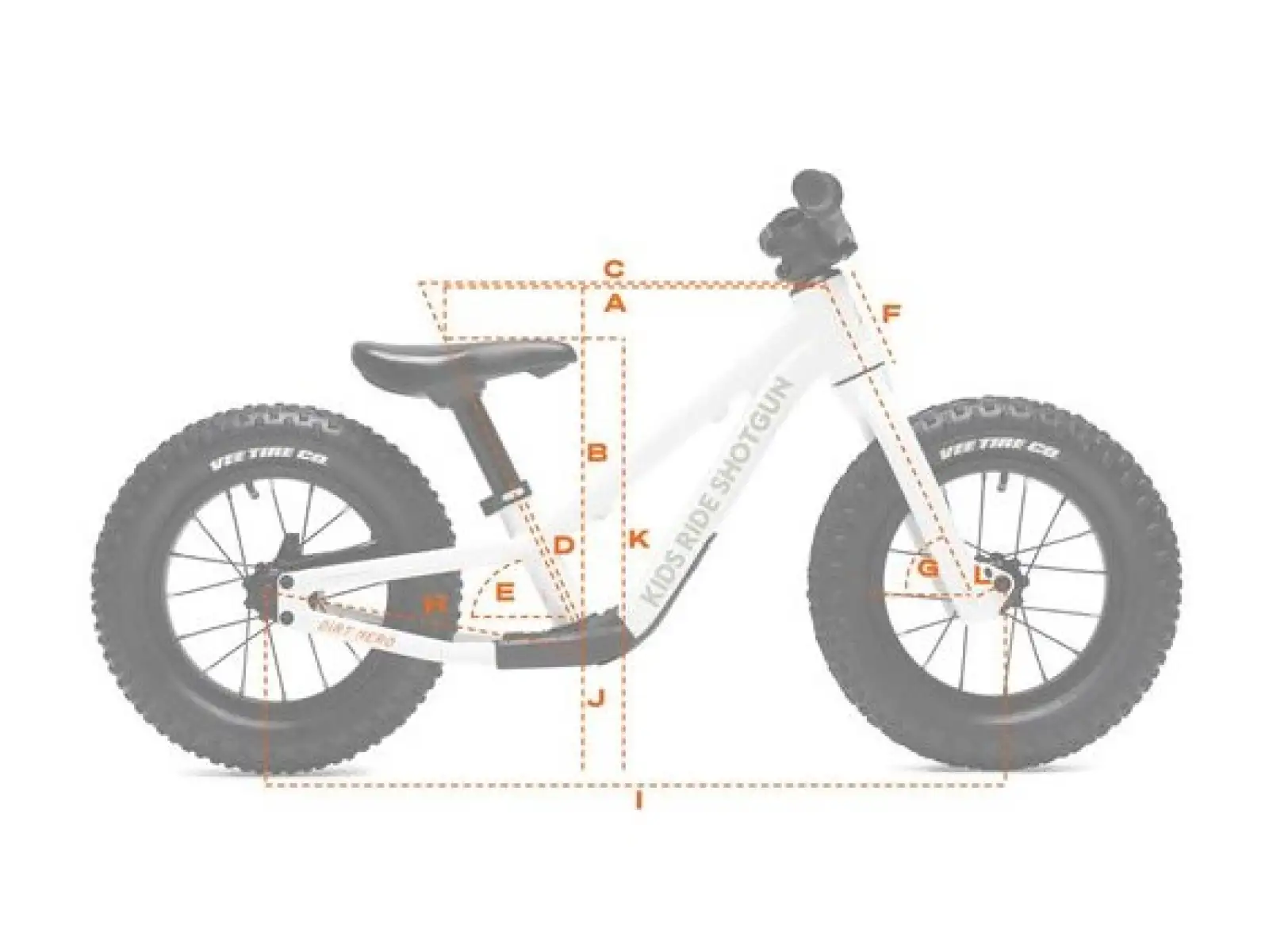 Kids Ride Shotgun Dirt Hero 14 odrážedlo s brzdou
