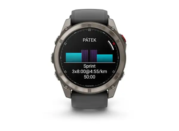 Garmin fenix 8 Pro 51 mm AMOLED Sapphire chytré hodinky Titanium Graphite/Black