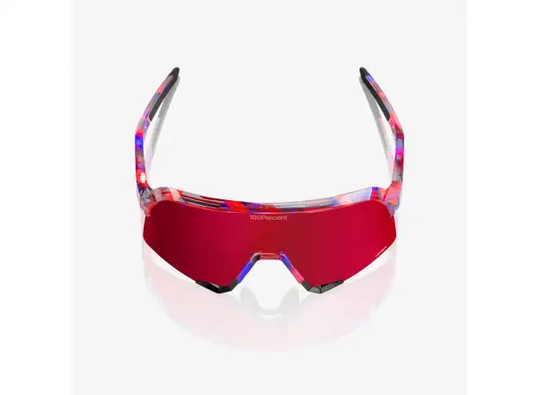 100% S3 brýle FDJ Gloss Translucent Red/Blue/HiPER Fire Red Mirror Lens