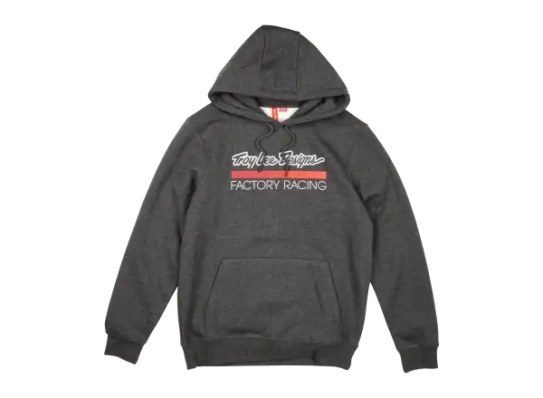 Troy Lee Designs Factory Racing pánská mikina Black heather/Red