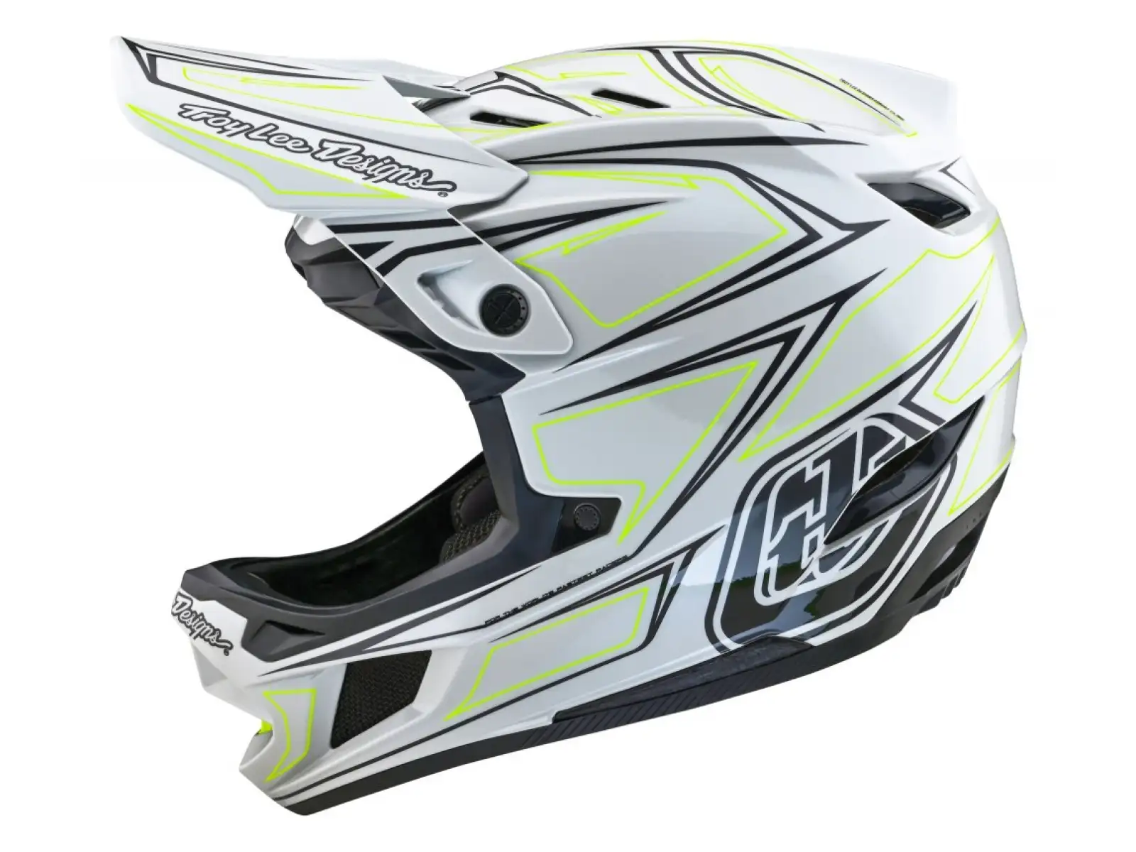 Troy Lee Designs D4 Composite MIPS Pinned přilba Light Gray