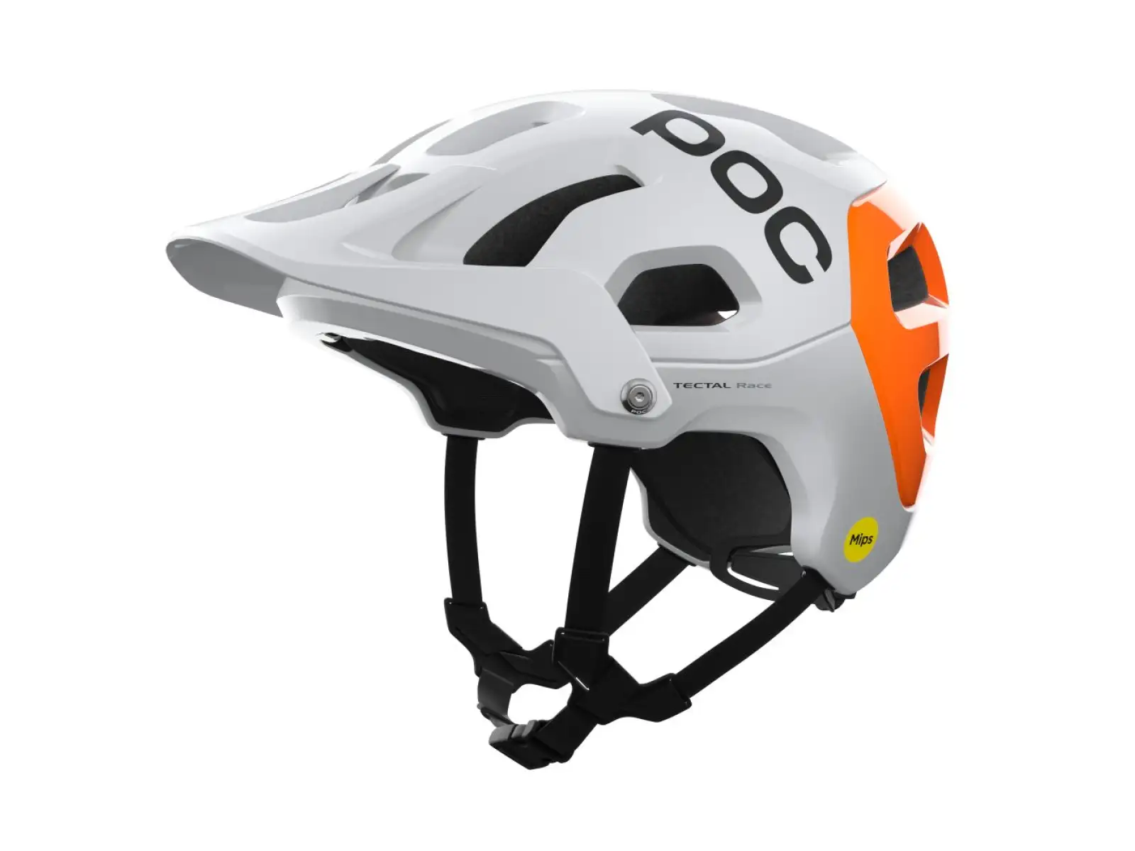 POC Tectal Race MIPS NFC přilba Hydrogen White/Fluorescent Orange AVIP