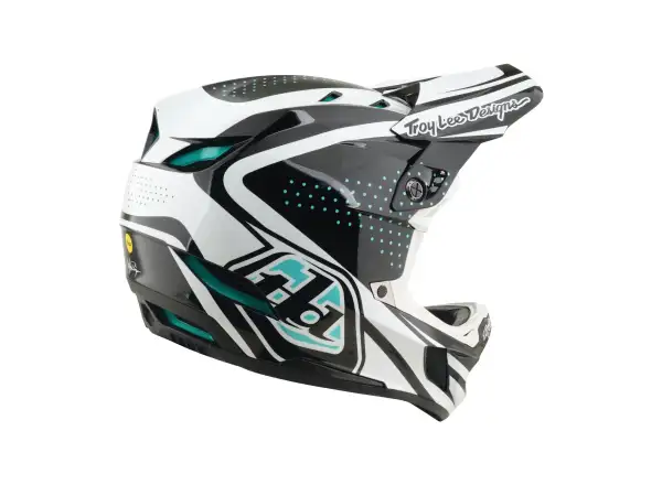 Troy Lee Designs D4 Composite MIPS přilba Crest Real Teal