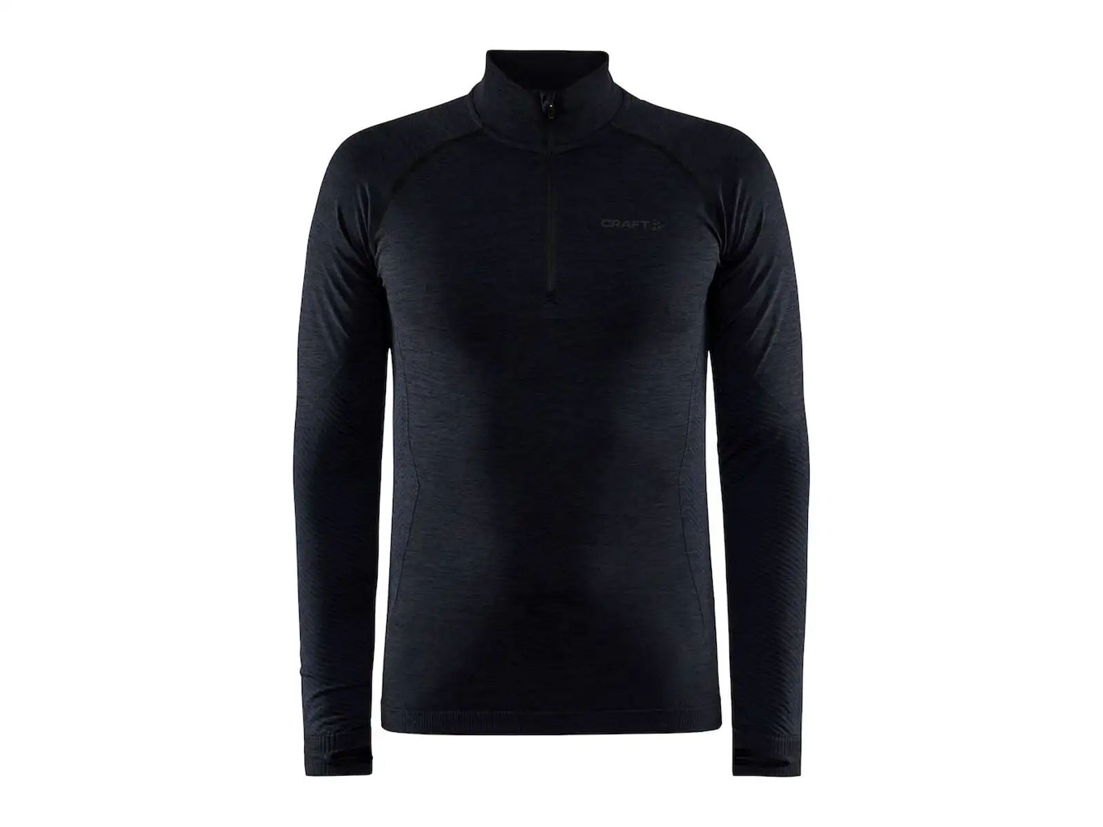 Craft Core Dry Active Comfort Zip pánské triko dlouhý rukáv černá
