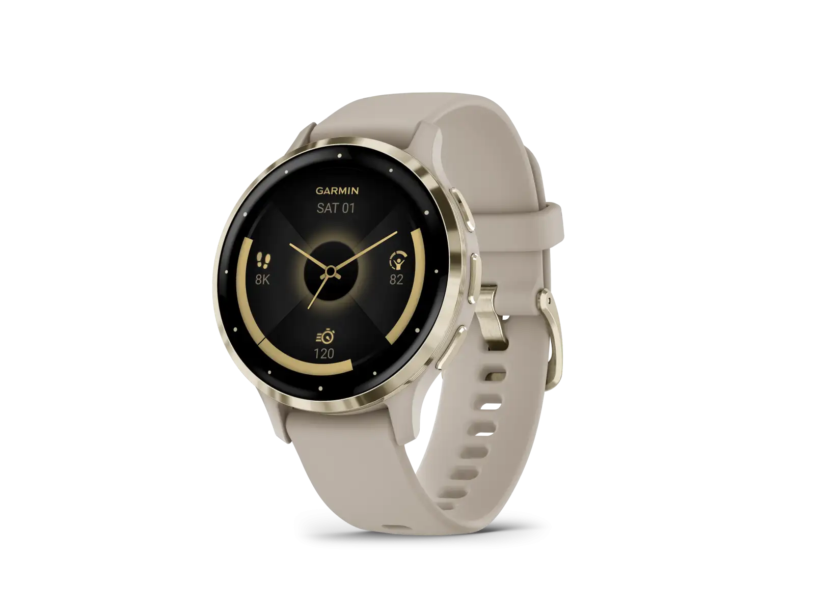 Garmin Venu 3S chytré hodinky Soft Gold/French Gray