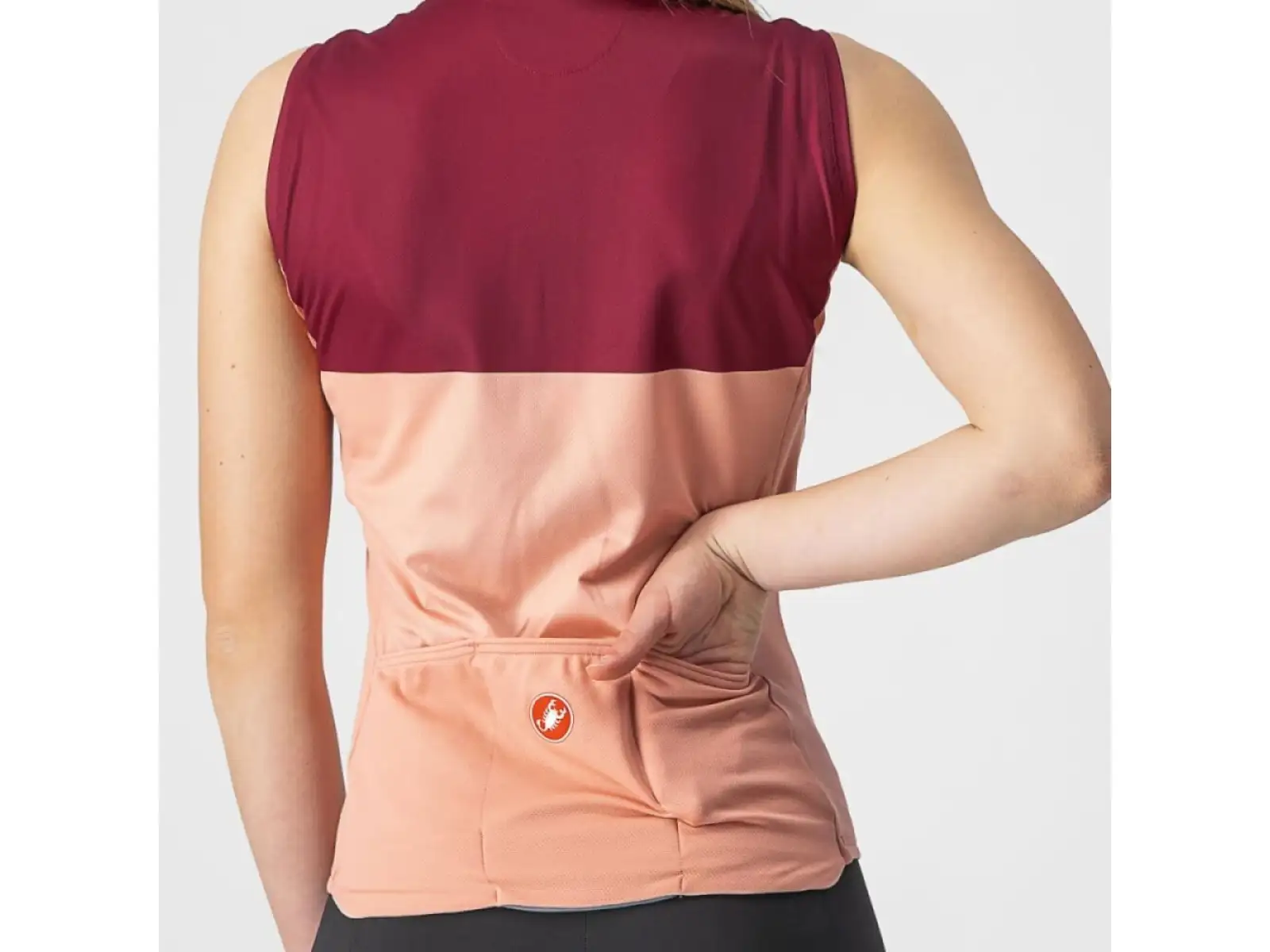 Castelli Velocissima dámský dres bez rukávů blush/bordeaux