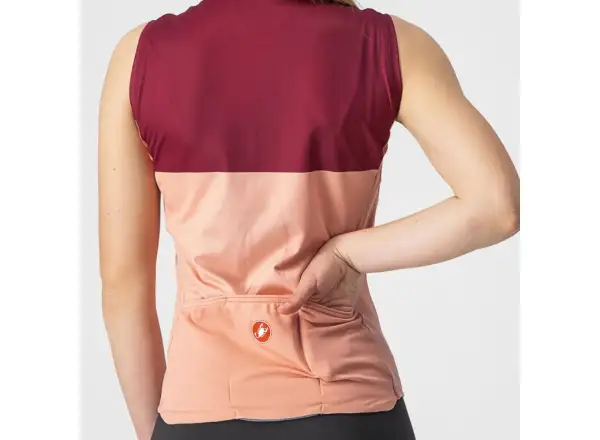 Castelli Velocissima dámský dres bez rukávů blush/bordeaux
