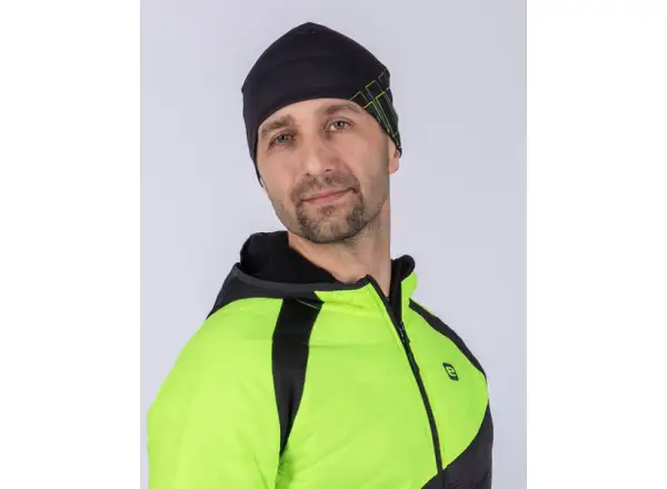 Etape Fizz čepice černá/žlutá fluo