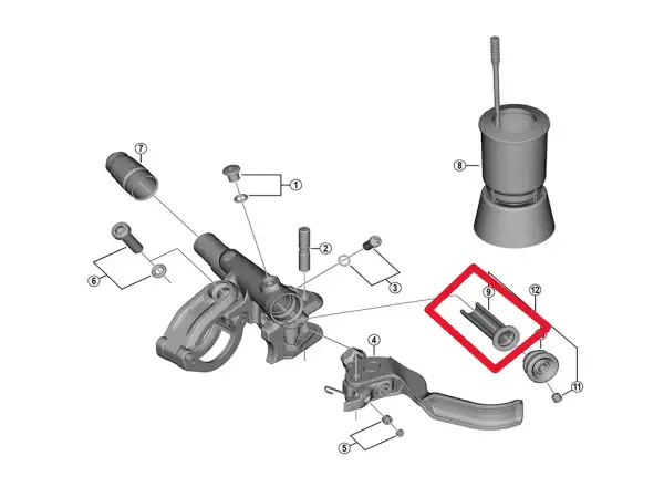 SHIMANO náhradní membrána pro BL-M9120/M8100/M7100 těsnění
