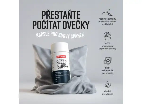Nutrend Sleep Supp+ podpora spánku 90 kapslí