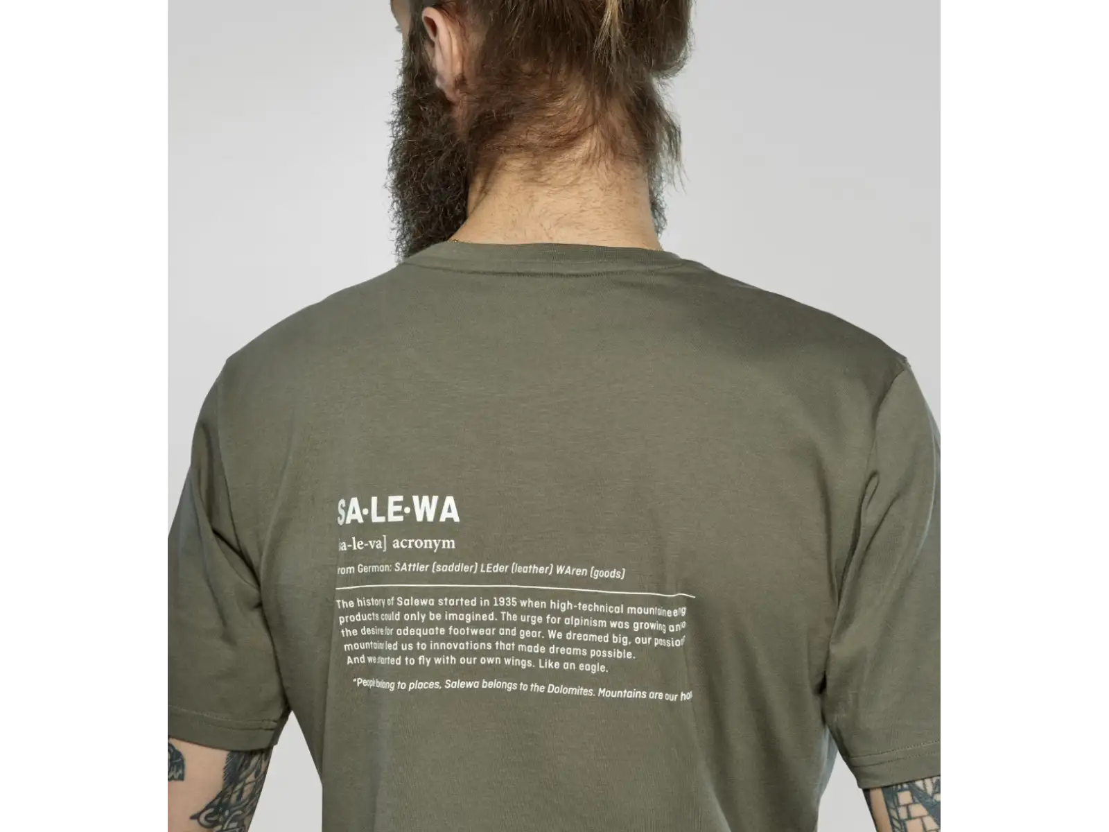 Salewa Eagle Vocab pánské triko krátký rukáv Faded Green