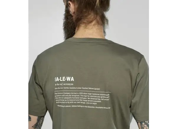 Salewa Eagle Vocab pánské triko krátký rukáv Faded Green