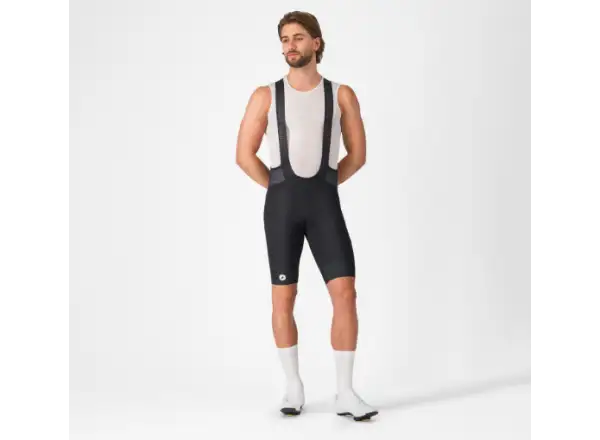 Castelli Endurance 4 pánské kraťasy s vložkou a laclem Black