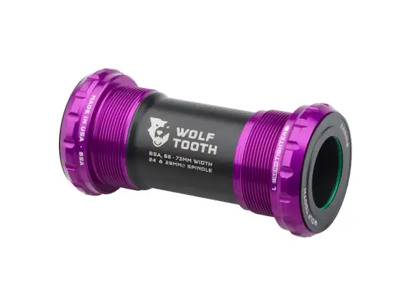 Wolf Tooth středové složení BSA pro Shimano 24mm Fialová