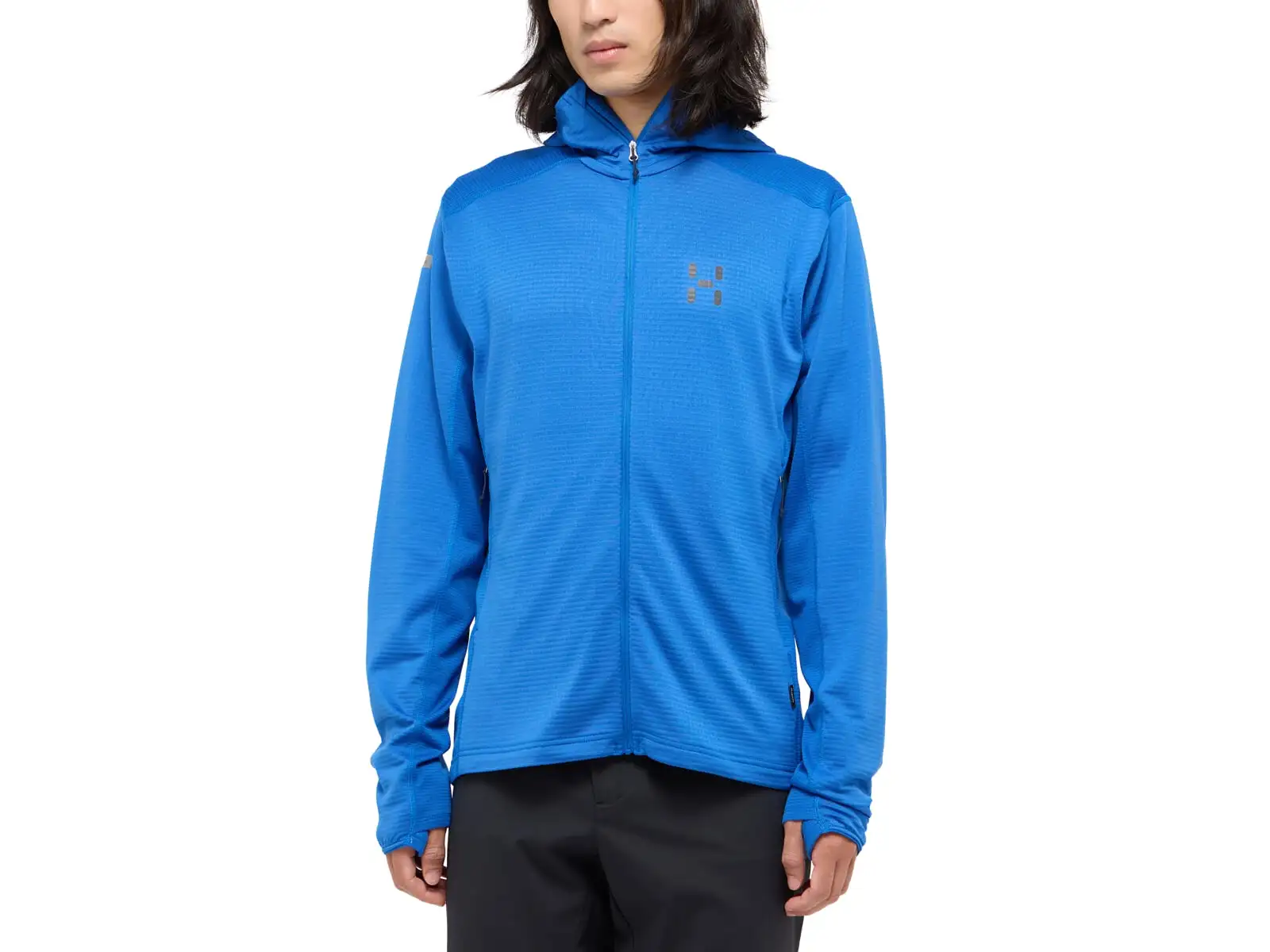 Haglöfs L.I.M Mid Multi Hood pánská mikina s kapucí modrá