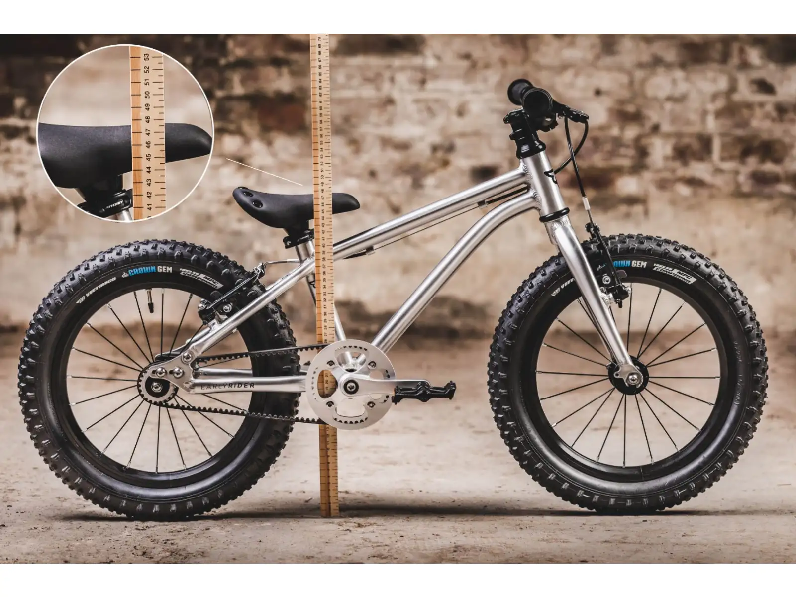 Early Rider Seeker 16 dětské kolo Brushed Aluminium