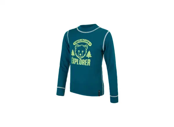 Sensor Double Face Set Wild dětský termo set dlouhý safír