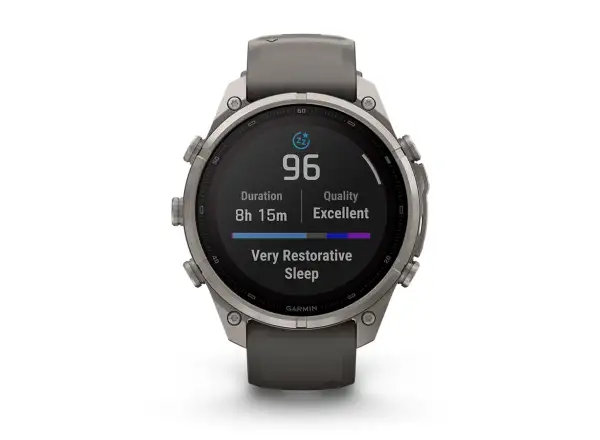 Garmin Fénix 9 Pro inReach Solar 47 mm chytré hodinky Titanium Pebble Gray/Silver Gray