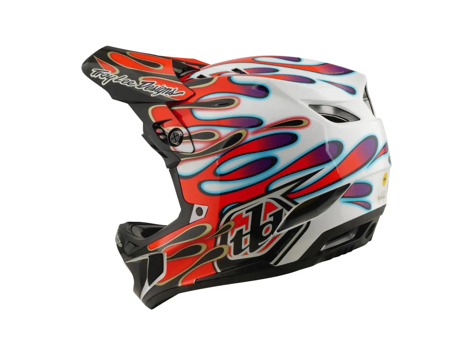 Troy Lee Desing D4 Composite Mips přilba White/Red
