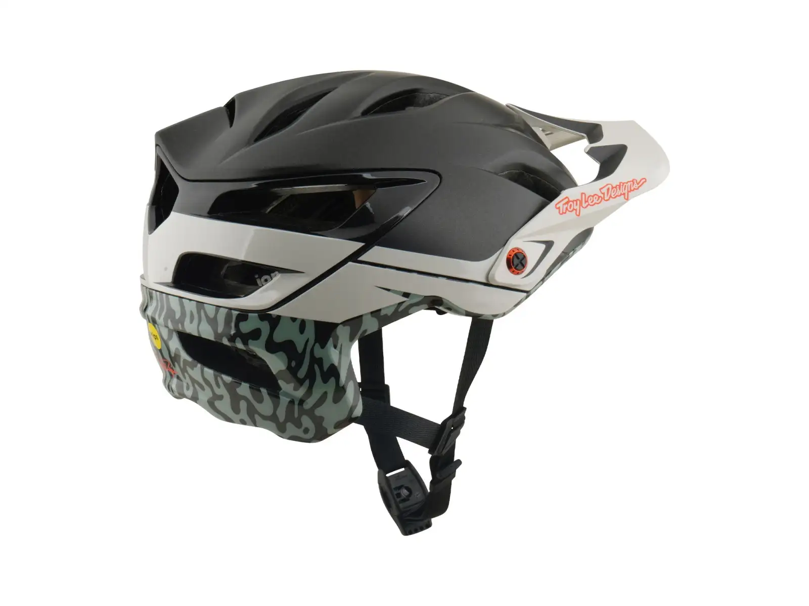 Troy Lee Designs A3 MIPS přilba Halo Charcoal/Pumice