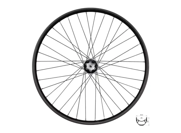 Force XC Disc 559x23 zadní vypletené kolo F804352 36 děr