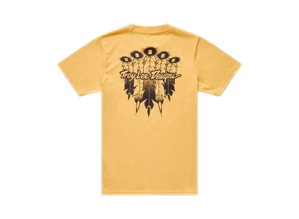 Troy Lee Designs Feathers dětské triko s krátkým rukávem Bleached Melon
