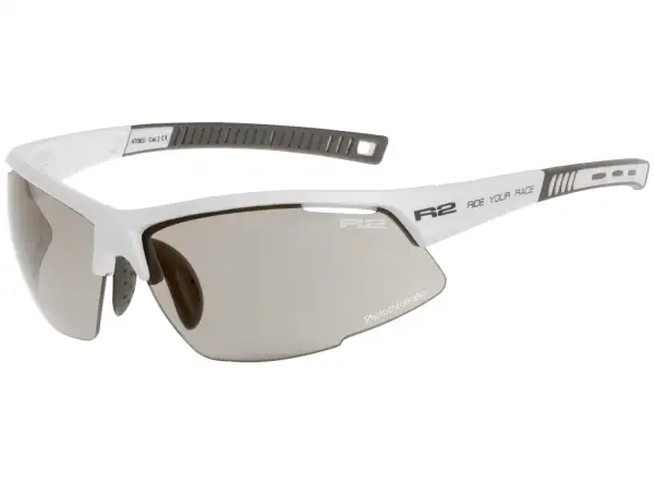R2 Racer brýle bílá/šedá lesklá/fotochromatická skla
