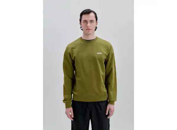 POC Crew mikina Olivine Green/Hydrogen White
