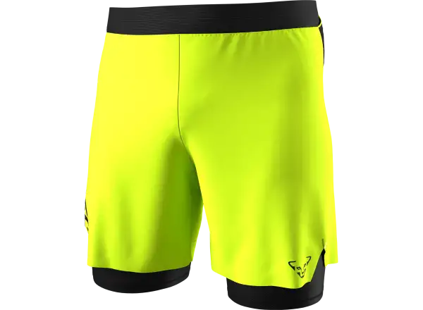 Dynafit Alpine Pro 2v1 pánské běžecké kraťasy Ultra Yellow