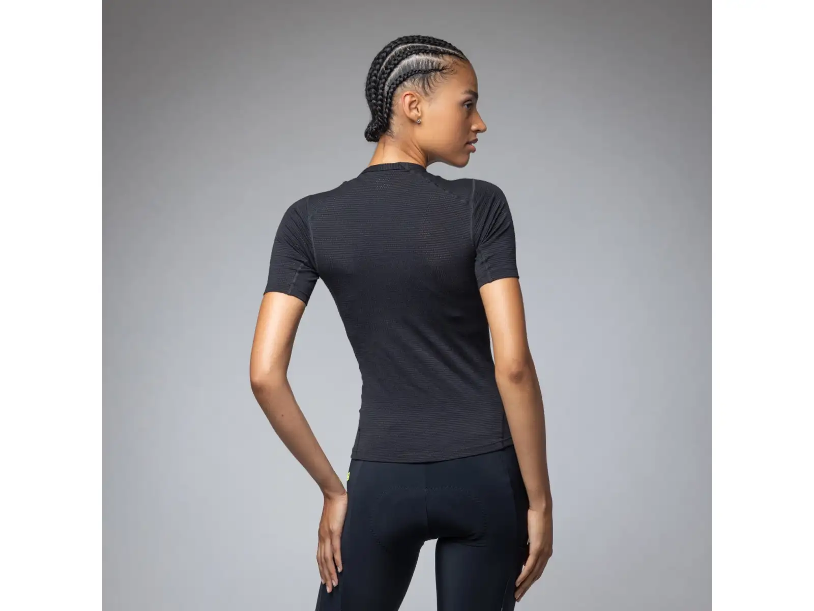 Alé Intimo Merino dámské spodní triko krátký rukáv Black