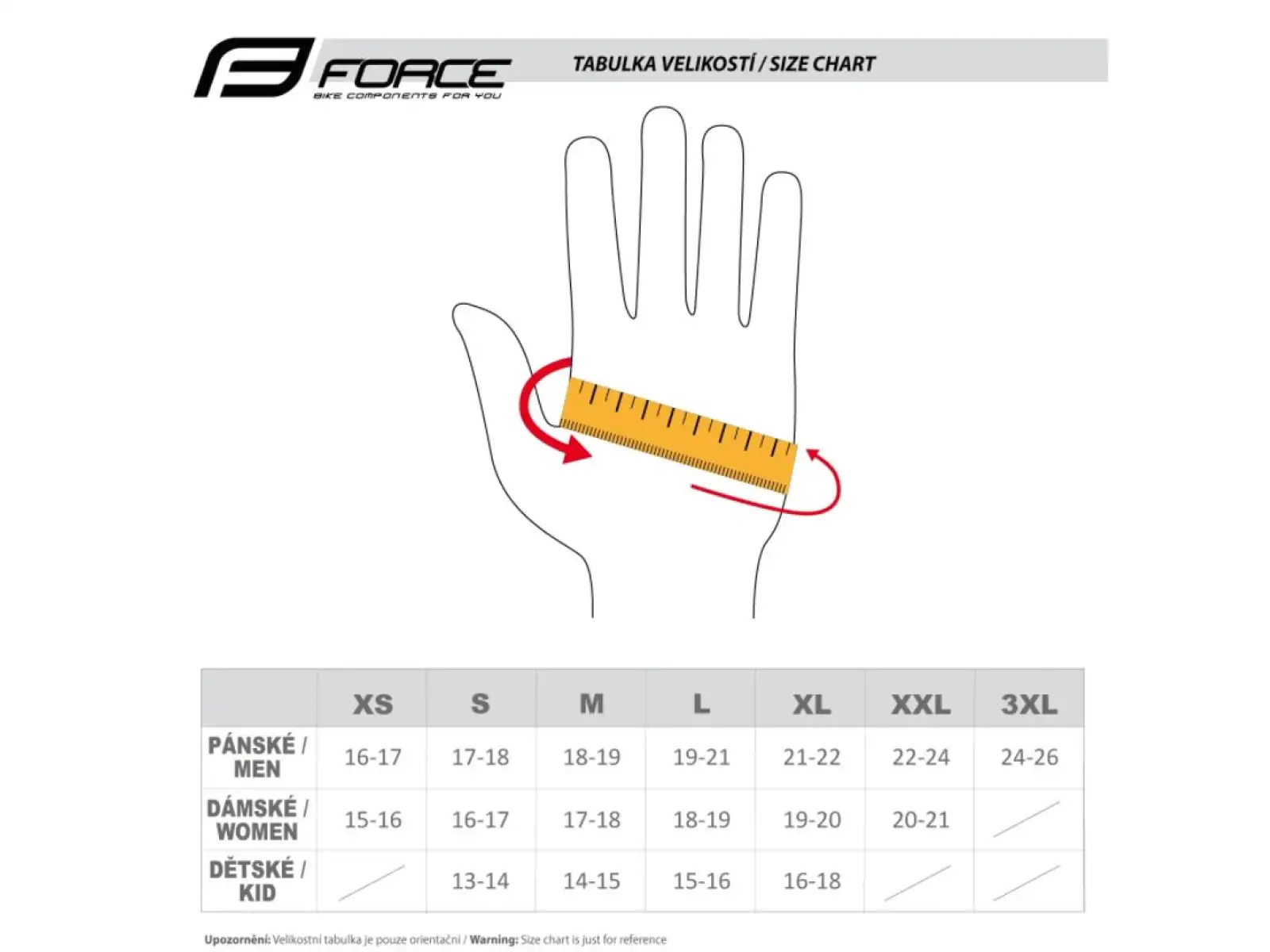 Force Angle MTB rukavice bílá/modrá