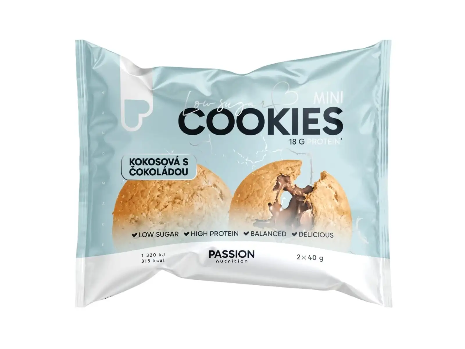 Passion Cookies Kokosová a čokoládou Mini 2x40 g