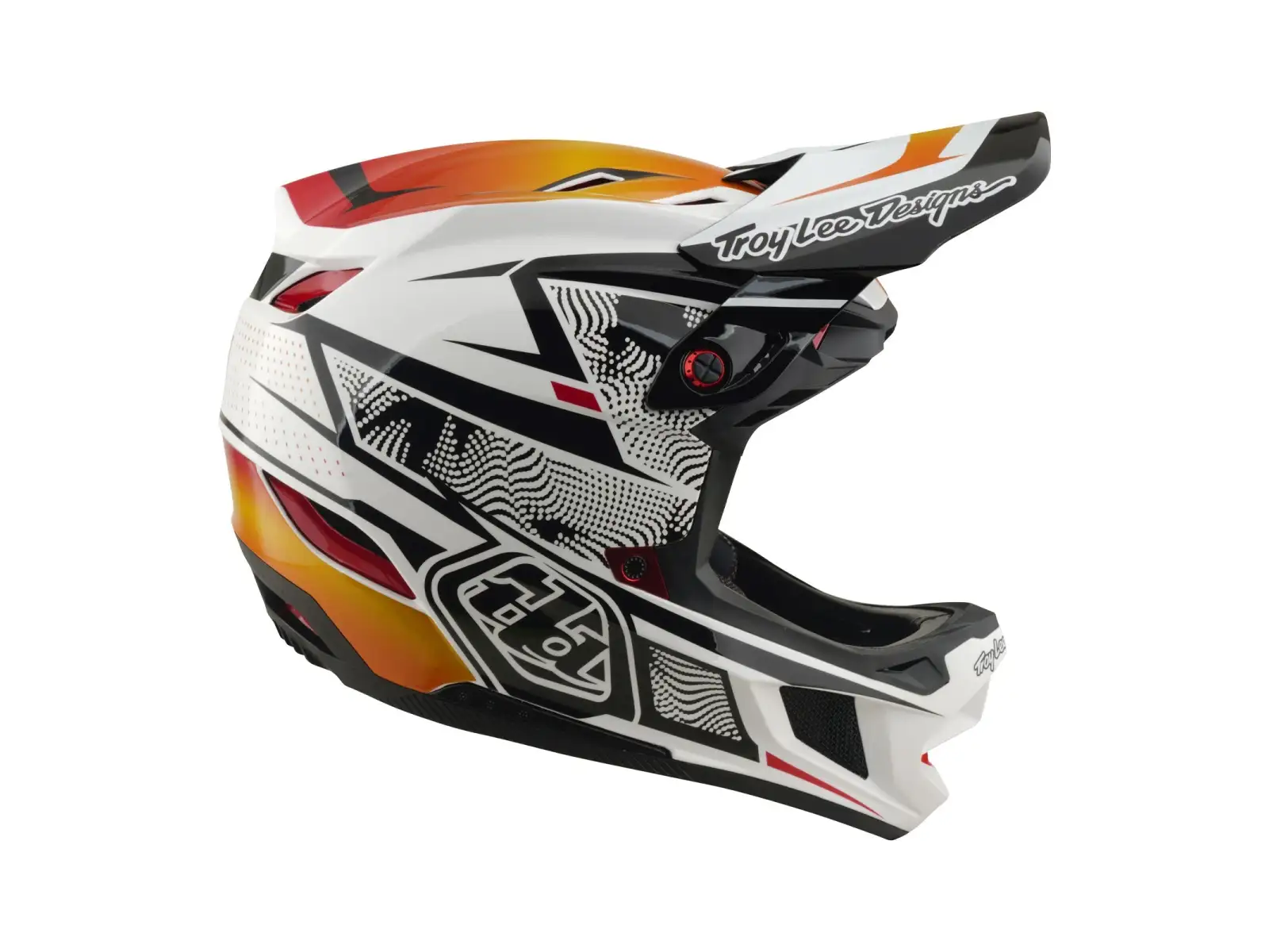 Troy Lee Designs D4 Composite MIPS přilba Lined up White