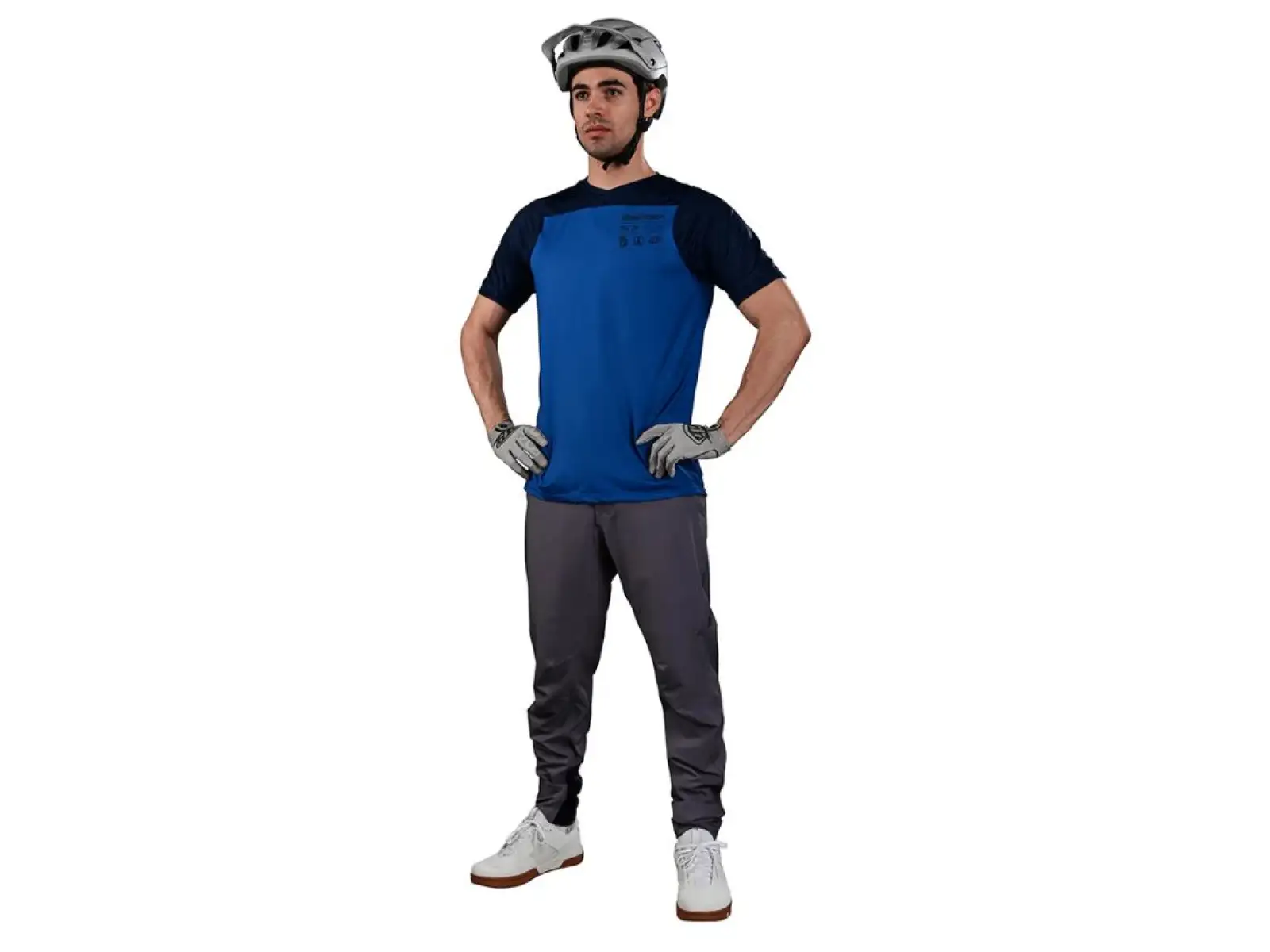 Troy Lee Designs Skyline Mono pánský dres krátký rukáv True Blue