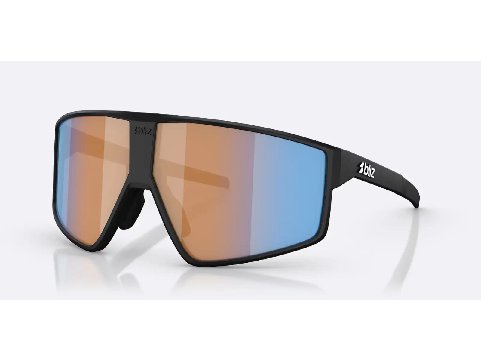 Bliz P002 sluneční brýle Matte Black/Nano Optics Nordic Light Coral/Orange Blue Multi