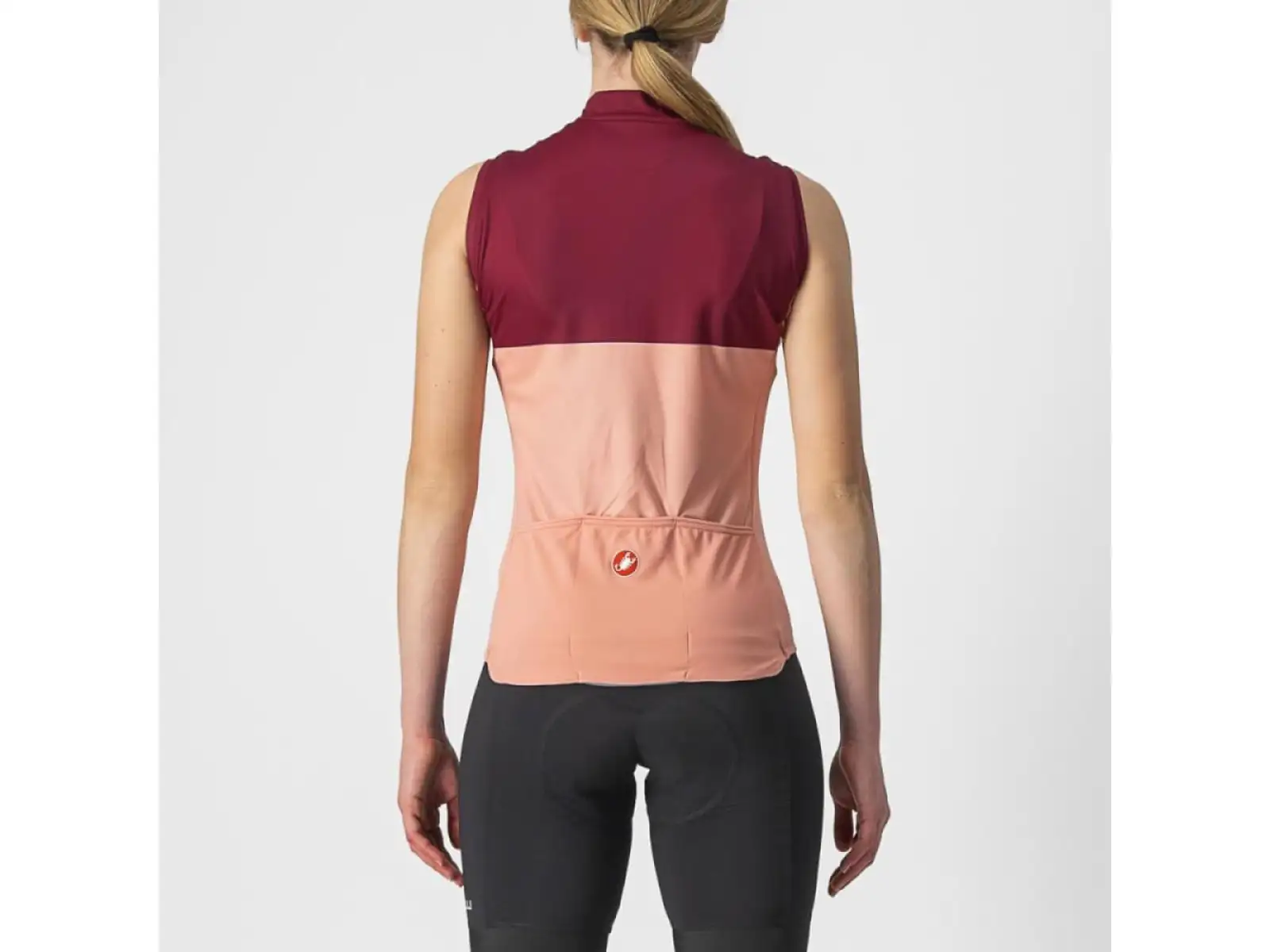Castelli Velocissima dámský dres bez rukávů blush/bordeaux