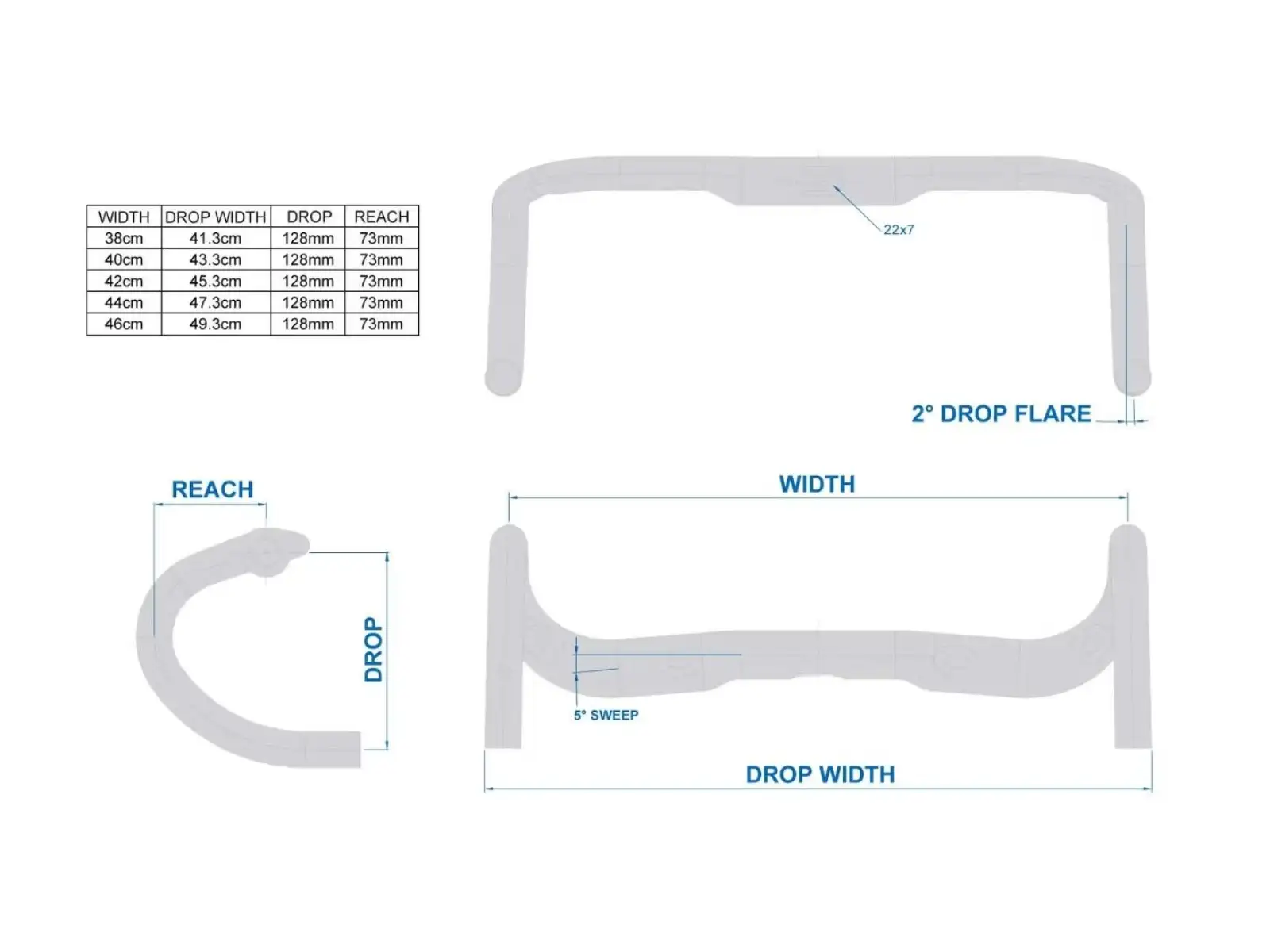 Ritchey Comp Streem Internal Routing BB Black 38 řidítka