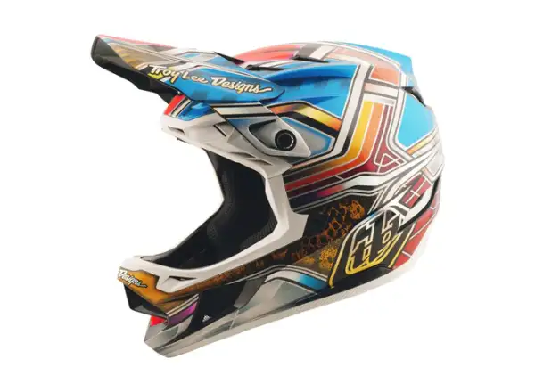 Troy Lee Designs D4 Carbon přilba Lowrider Blue