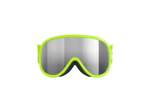 POC POCito Retina dětské lyžařské brýle Fluorescent Yellow/Green/Partly Sunny Silver