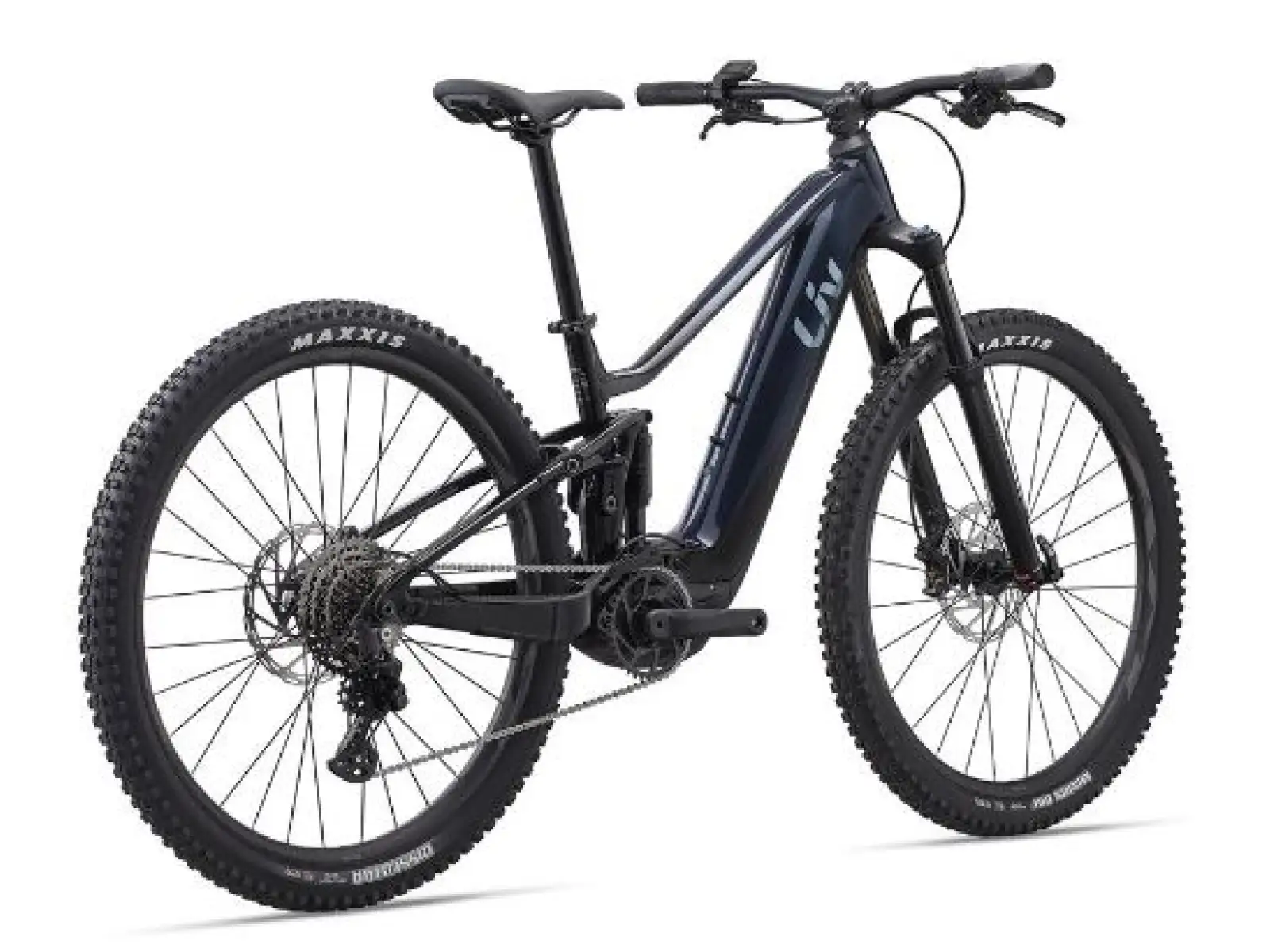 Liv Embolden E+ 2 dámské celoodpružené elektrokolo Cosmos Navy